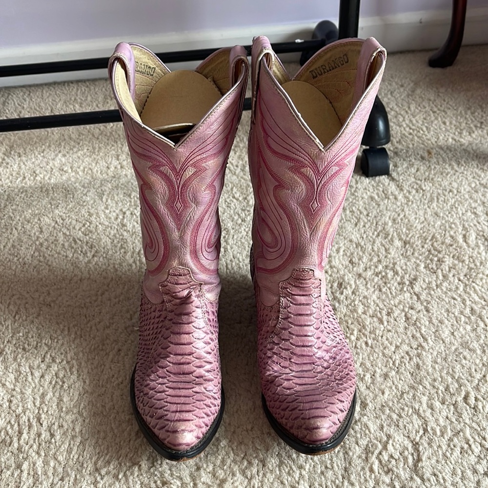 Vintage Durango Pink & Purple Cowboy Boots